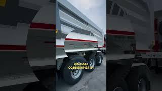 Made in China 4 axle 80 tons dump trailer for sale in Guinea #automobile #trailer #trucking