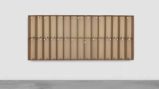 Zimoun  30 prepared dc-motors cotton balls mdf boxes 60x20x20 cm 2014