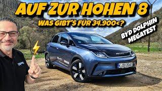 BYD Dolphin Megatest. Viel günstiger als VW ID.3 und MG4. Reichweite Verbrauch uvm im Test.