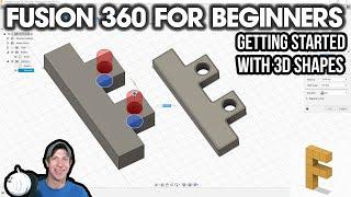 Getting Started with Fusion 360 Part 2 - How to Create 3D SHAPES