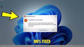 Fix Software Installation Failed Error in Windows 111087  How To Solve Cant Install Programs 