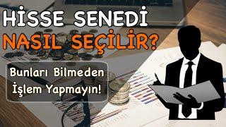 Hisse Senedi Analizi Nasıl Yapılır?  Temel Analiz Eğitimi