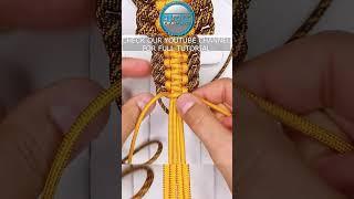 Wide Paracord Bracelet Cobra Knuckle Knot Tutorial