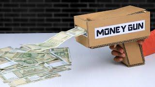 How To Make Money Gun From Cardboard  DIY Cash Cannon