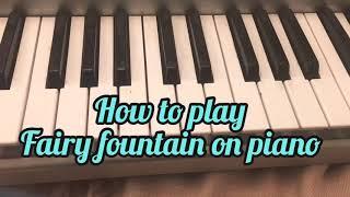 How to play legend of Zelda fairy fountain on piano EASY