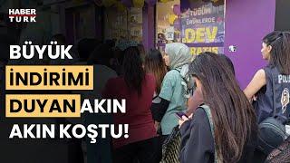 Kozmetik markasında yaşanan indirim çılgınlığı pes dedirtti