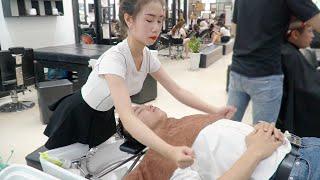 VIETNAM COS BARBERSHOP MASSAGE & SHAMPOO BEST SERVICE  Young girl Cheap eyeglasses in Da Nang