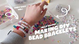 making simple bead bracelets   jelly record.