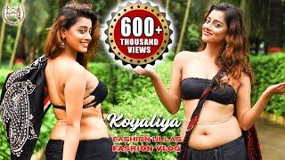 KOYELIYA  MAKEOVER WITH BLACK PRINTED CHIFFON SAREE  FASHION ULLAS  FASHION VLOG