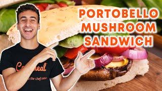 Portobello Mushroom Sandwich Recipe With HOMEMADE Garlic Aioli