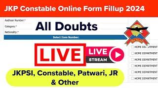 JK Police Constable JKPSI Junior Assistant Exam Patwari NT Forestor Update Latest