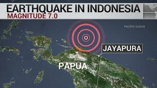 7.0 magnitude earthquake off of eastern Indonesia