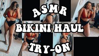 ASMR  Bikini Try-on Haul  Close-Up Whispers  Fabric Sounds