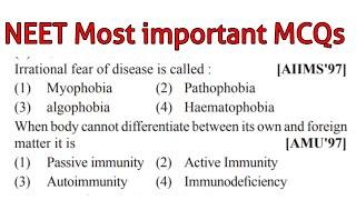 NEET  Most repeated questions  quick test