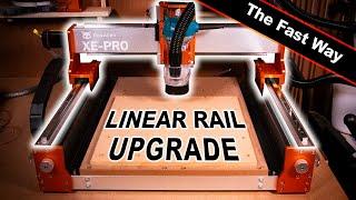 Installing the FoxAlien XE-Pro CNC machine linear rail upgrade kit