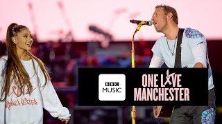 Chris Martin and Ariana Grande - Dont Look Back In Anger One Love Manchester