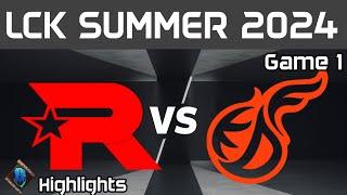 KT vs KDF Highlights Game 1  LCK Summer W8D1 2024  KT Rolster vs Kwangdong Freecs by Onivia