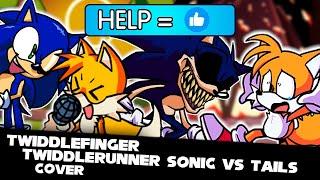 TWIDDLE RUNNER SONIC VS TAILS + LYRICS  TWIDDLEFINGER Max VS Nugget  GameplayModCover 