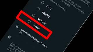 Select a Backup frequency on WhatsApp Problem  WhatsApp problems solve