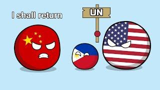 China bullies the Philippines and the end result #countryballs