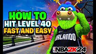 HOW TO HIT LEVEL 40 IN 24 HOURS IN SEASON 9 OF NBA 2K24 EASY AND FAST LEVEL 40 METHOD1