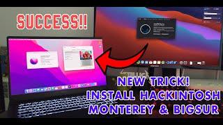 How to Install Hackintosh MacOS Monterey Big Sur On Any PC AMD Intel Success