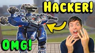 OMG HACKER Flying Leo War Robots Cheater Gameplay WR