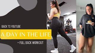 A DAY IN THE LIFE  Returning to YouTube  + Full Back Workout