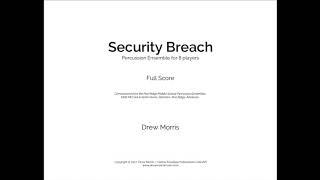 Security Breach - By Drew Morris - Grade 2 Percussion Ensemble - Score and Audio