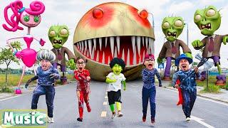 ALL FAMILY Superhero VS Evolution Of Team Zombie  Funny Comedy Video  Scary Teacher 3D