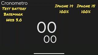 Cronometro parlante 10 ore ITA - test real battery life iphone 14 vs iphone 15 percentage only