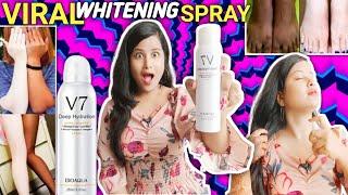 Trying Viral Bioaqua V7 Instant Skin Whitening Spray  Does it Works? KOREAN Instant Whitening Spray