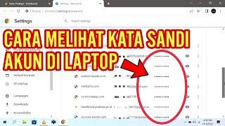 Cara Melihat Kata Sandi Akun yg Tersimpan di Google Chrome Laptop