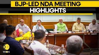 NDA government meeting BJP-led NDA leaders meet to pave the way for the alliance  WION Originals