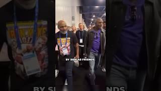 MIKE TYSON & EVANDER HOLYFIELD  TWO OF THE BADDEST MEN IN BOXING HISTORY WALK SIDE BY SIDE