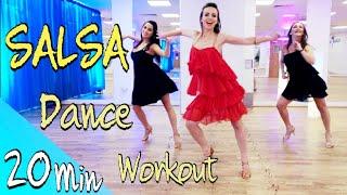 20 min SALSA Beginner to Advanced DANCE WORKOUT – Easy to follow  How To Dance Salsa