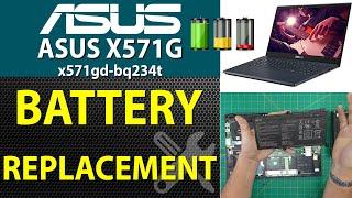 How to replace battery on ASUS X571GD - BQ234T 🪫