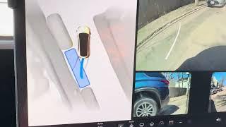 Tesla Autopark - Tight parallel spot - Model Y HW4