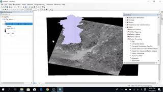 How to clipping raster with vector boundaries using ArcGIS