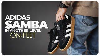 ADIDAS SAMBA XLG Black Version On Feet Sizing and Unboxing Review.