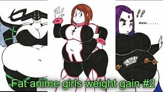 fat anime girls weight gain #2
