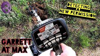 Garrett AT Max Metal Detecting on a New Land Permission in ALL METAL MODE