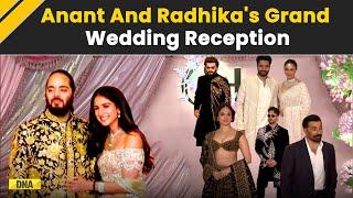 Anant Radika Wedding Reception From SRK To Ayushmann Khurrana Ambanis Star Studded Reception