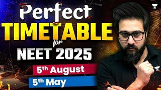 Perfect NEET 2025 Timetable  Scientifically Proven 