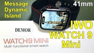 IWO WATCH 9 Mini 41mm Series Smart Watch for Women Kids 2023 Smartwatch Unbox Review Dynamic Island
