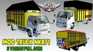 Mod Truck NKR71 Full Anim  Mod Bussid  Bus Simulator Indonesia V3.4