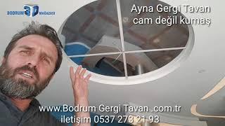 Ayna Gergi Tavan  Cam değil Kumaş Gergi Tavan üretim montaj dahil  iletişim 0537 2732193