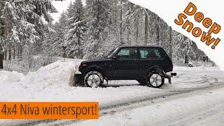 Lada Niva in DEEP SNOW Can this 4x4 handle it?