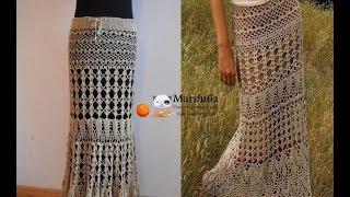 How to crochet maxi skirt by marifu6a