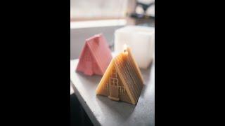 Making an A-Frame Candle #Shorts